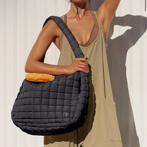 FP Movement by Free People Black Quilted Shoulder Bag
